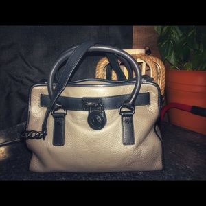 Michael Kors Hamilton Satchel w/Black Hardware